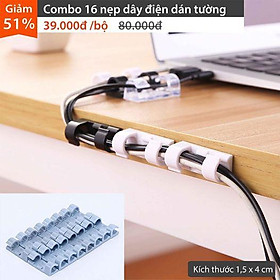 Mua Combo 16 nẹp dây điện dán tường