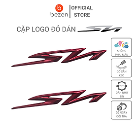 Logo nổi dán sườn Sh màu Đỏ dành cho xe Honda Sh 2020- 2022 Bezen