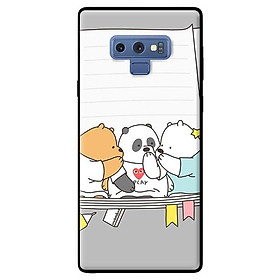 Ốp in cho Samsung Galaxy Note 9 3 Chú Gấu 3 - Hàng chính hãng