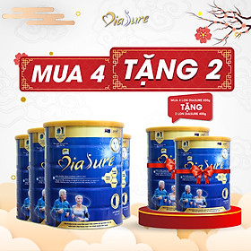 Sữa Non Diasure 850G (NEW) bổ sung thêm Nano Canxi, Omega3 (Mua 4 tặng 2 hộp 450G)- Sữa chuyên dùng cho người tiểu đường