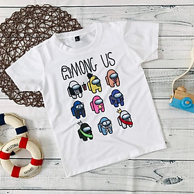 ÁO THUN UNISEX GAME AMONG US TAY NGẮN TAY LỠ NAM NỮ ÁO PHÔNG TRẺ EM GIA ĐÌNH CẶP ĐÔI AMONGUS độc đẹp giá rẻ