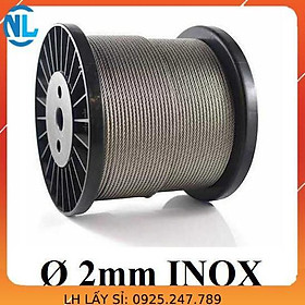 Dây cáp INOX 304 phi 2mm cáp thép giá sỉ