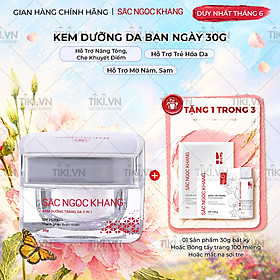 Kem dưỡng da Sắc Ngọc Khang 5 trong 1 ban ngày 30g giúp nuôi dưỡng làn da sáng khỏe, mờ thâm nám ngăn ngừa lão hóa