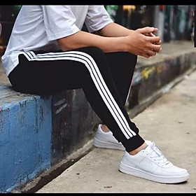 QUẦN THUN JOGGER NAM TẬP THỂ THAO,ĐI HỌC,ĐI CHƠI PHỐI SỌC