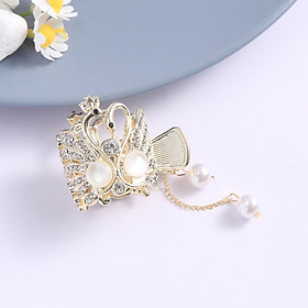 Kẹp tóc đuôi ngựa đính đá sang trọng - Kẹp tóc đuôi ngựa hoa hồng - Kẹp tóc đuôi ngựa ngọc trai 