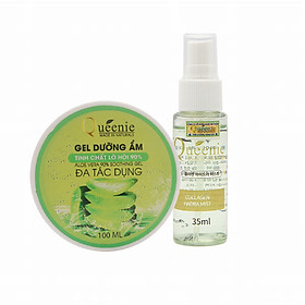 Bộ mỹ phẩm dưỡng ẩm da Queenie trải nghiệm 2 sản phẩm