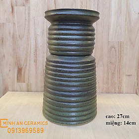 Mua Bình hoa lọ hoa men mộc nhiều dáng gốm Minh An Bát Tràng  cắm hoa ly  hoa sen  hoa loa kèn