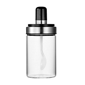 Mua Lọ đựng gia vị  dầu ăn  nước chấm bằng thủy tinh trong suốt kèm muỗng tiện lợi