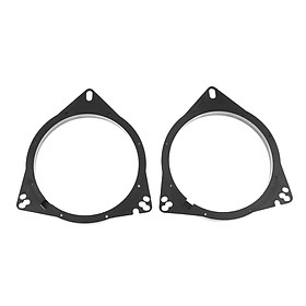 2Pieces 6.5 Inch Black Plastic Speaker Adapter Bracket Ring for Toyota Nissan