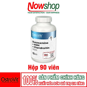 Viên Uống Bổ Khớp OstroVit Glucosamine MSM Chondroitin Hỗ Trợ Tái Tạo Sụn Bôi Trơn Khớp Nhập Khẩu Chính Hãng Ba Lan Hộp 90 Viên