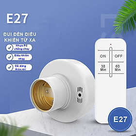 Mua Đui đèn điều khiển từ xa Gonka chế độ hẹn giờ tắt với 2 mốc thời gian  công suất tối đa 220V/100W tiêu chuẩn E27