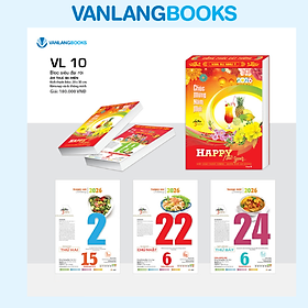 Lịch 2026 Bloc Siêu Đại Rời – Ẩm Thực Ba Miền | Lịch Tết Treo Tường Vanlangbooks | Mã: VL10