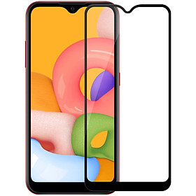 Miếng dán kính cường lực full 111D cho Samsung Galaxy A01 hiệu HOTCASE mỏng 0.3mm, độ cứng 9H - Hàng nhập khẩu