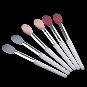 6 Pieces Soft Silicone Makeup Brushes Set Lip Cream Balm Oil Cosmetic Tools