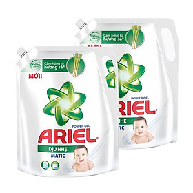 Combo 2 Túi Nước Giặt Ariel Dịu Nhẹ Cho Da Nhạy Cảm (2.15kg/ Túi) - Mềm mại ngát hương - An toàn cho da em bé
