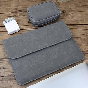BAO DA, TÚI DA, CẶP DA CHỐNG SỐC CHO MACBOOK, LAPTOP, SURFACE KÈM VÍ ĐỰNG PHỤ KIỆN