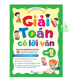 Hình ảnh Sách - Giải toán có lời văn lớp 1 - chương trình mới