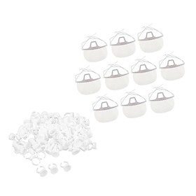 10Pieces Higienic Mask+100piece Pigment Holder L for Tattoo Permanent Makeup