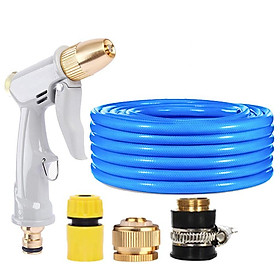 Mua Bộ dây vòi xịt nước tưới cây rửa xe tăng áp 3 lần  loại 5m (cút nhựa nối đồng nhựa) 206846 TL