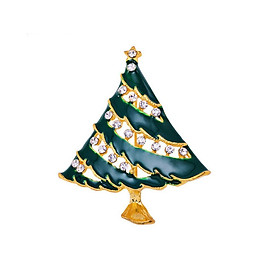 Fashion Christmasr Tree Brooch Ornaments Christmas Gifts Green