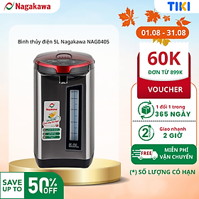 Bình Thủy Điện 3 Mức Nhiệt Nagakawa NAG0405 (5.0 Lít) - Hàng Chính Hãng