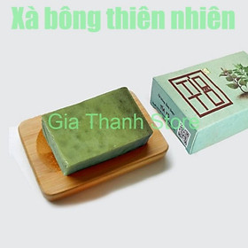 Xà bông Sinh Dược Tía tô, xà bông cục handmade 100gr, mẫu bao bì vẽ mộc, mùi hương nhu thơm nhẹ, làm sạch diệt khuẩn hiệu quả, an toàn và có lợi cho sức khỏe