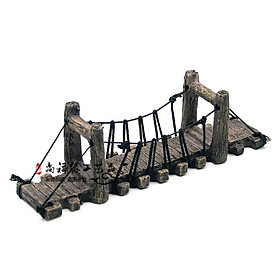 Mua Mô hình cầu treo dây văng kiểu gỗ thô trang trí tiểu cảnh  bể cá cảnh  bể thủy sinh  DIY