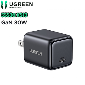Mua Củ sạc nhanh Nexode Mini 30W GaN USB-C Ugreen 55530 X513  Chân dẹt không gập - Hàng Chính hãng