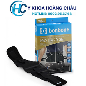 Đai lưng Cột Sống Bonbone Pro Hard Slim (Màu Đen)