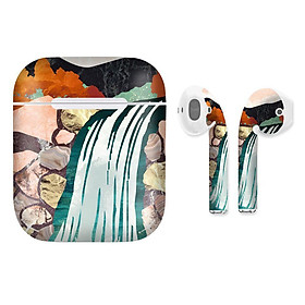 Mua Miếng dán skin cho AirPods in hình giả sơn mài - GSM142 (AirPods  1 2  Pro  TWS  i12)