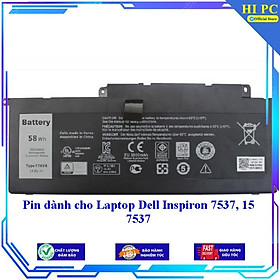 Pin dành cho Laptop Dell Inspiron 7537 15 7537 - Hàng Nhập Khẩu 