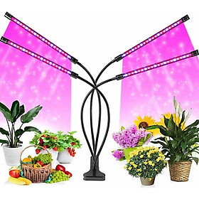 Đèn sưởi ấm cho đèn chiếu sáng thực vật cho thực vật 4 clip màu xanh đỏ với sự phân loại toàn phổ với đèn điều khiển từ xa cho bốn ống thực vật USB (quy định của EU)
