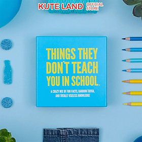 Trò chơi Board Game Things they don´t teach you in school Party Trivia Card Game 