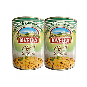 Combo 2 Đậu Gà Lon Ceci Chick Peas Divella 400gr