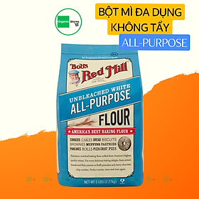Bột mì đa dụng không tẩy 2.27kg - Bob's Red Mill (Unbleached All Purpose Flour)