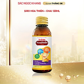 Siro ăn ngon Hoa Thiên Kids hổ trợ hệ tiêu hóa giúp bé ăn ngon và phát triển tốt chai 120ml