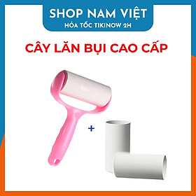 Cây lăn bụi quần áo đa năng kèm 2 cục dự phòng