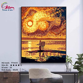 Mua Tranh sơn dầu số hoá tự tô màu Gam TT4433 40x50cm căng sẵn khung
