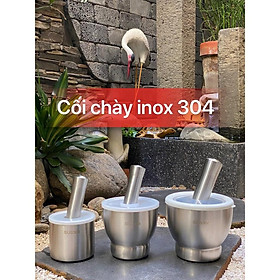 Bộ cối chày inox SUS 304 size đại