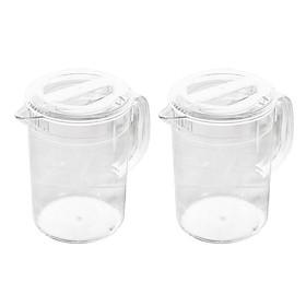 2Pack Of Acrylic Pitcher With Lid For Water, Tea, Lemonade, Milk Storage 2L