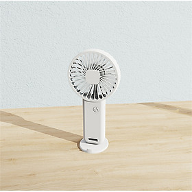 Mua Quạt Tích Điện Mini Cầm Tay Kèm Giá Đỡ Điện Thoại Dung Lượng Pin 800mah