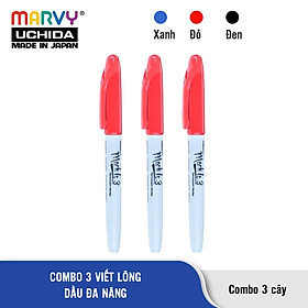 Combo 3 Bút Lông Dầu Đa Năng Marvy 5080