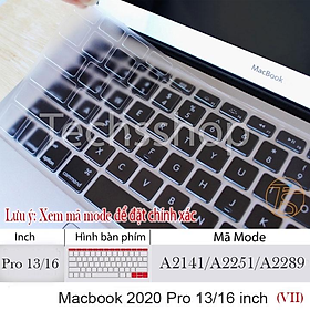 Miếng Lót Bàn Phím Dành Cho Macbook Air Pro Retina 13/15 Inch Chống Nước Chống Bụi Bẩn