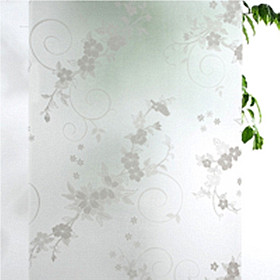 Miếng Dán Trang Trí Cửa Sổ Hình Hoa Trong Suốt (45x100cm)