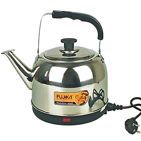 Ấm Siêu Tốc Inox 5L Fujika FJ-SD50 Công Suất 1500W Tiết Kiệm Điện Cho Quán,Nhà Hàng,Nhà Đông Người-Hàng Chính Hãng