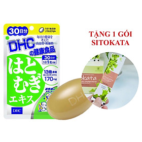 Viên Uống Trắng Da DHC Adlay Extract Nhật Bản 30 Ngày (Tặng Kèm 1 Gói Bột Cần Tây Sitokata)