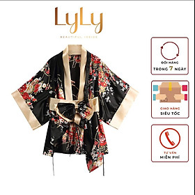 Váy ngủ nữ kimono tiểu thư Lylylorem Mã 21