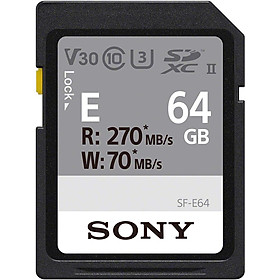 Mua Thẻ nhớ Sony 64GB SF-E64 270-70 MB/s U3 4K (SF-E64T1) - Hàng Chính hãng