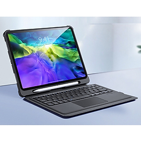 Mua Bao da dành cho iPad Pro 11 2021 kèm bàn phím bluetooth có bàn di chuột Keyboard TouchPad hiệu Dux Ducis - Hàng Nhập Khẩu