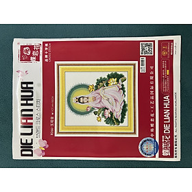 Mua Tranh thêu chữ thập Quan âm R266  kích thước 45 x 50 cm